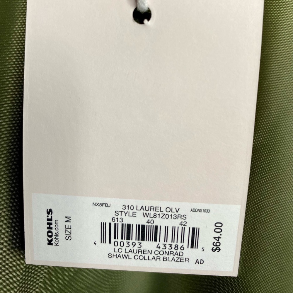 NWT Lauren Conrad Blazer Sage Green - Picture 9 of 13